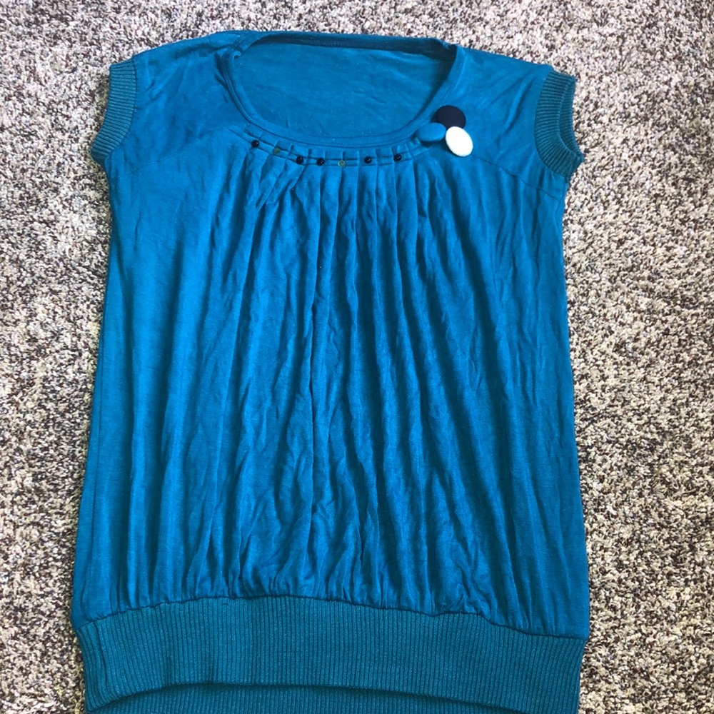 Turquoise blouse
